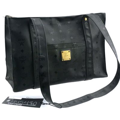 Sale Photo Thumbnail #80: MCM Aren Visetos Black Tote Shopper