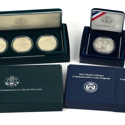 Sale Photo Thumbnail #186: U.S. Veterans & Medal of Honor Silver Dollars