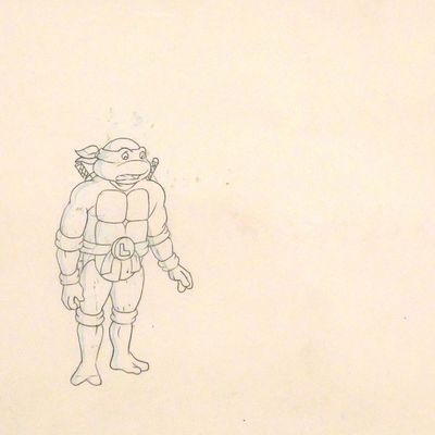 Sale Photo Thumbnail #215: Original TMNT Animation Production Cel Drawing