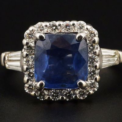 Sale Photo Thumbnail #73: 18K Gold Sapphire and Diamond Ring