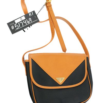 Sale Photo Thumbnail #44: Vtg Yves Saint Laurent YSL Triangle Crossbody Bag