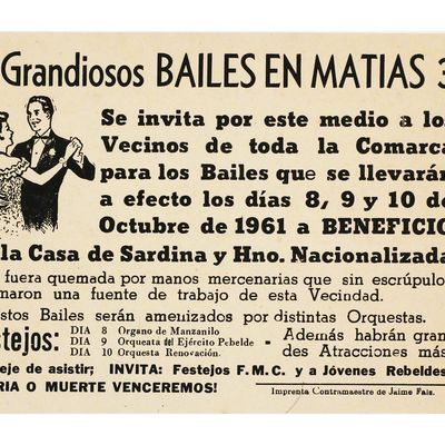 Sale Photo Thumbnail #261: 1961 Bay of Pigs Cuban Rebuilding Fundraiser