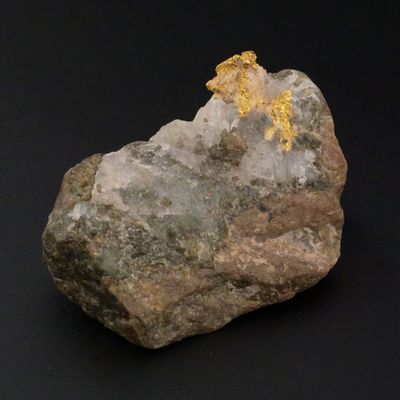 Sale Photo Thumbnail #203: 22KT Gold Nugget Ore Quartz Specimen