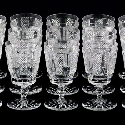 Sale Photo Thumbnail #290: (15) Waterford "Hibernia" Water Goblets