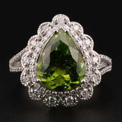 Sale Photo Thumbnail #20: 3.50ct GIA Paraiba Tourmaline Diamond Ring