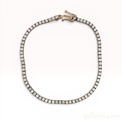 Sale Photo Thumbnail #253: 14K Yellow Gold and 2.00cttw Lab Grown Diamond Tennis Bracelet