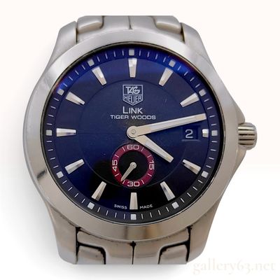 Sale Photo Thumbnail #405: Tag Heuer Link Tiger Woods Limited Edition Automatic Stainless Steel Watch