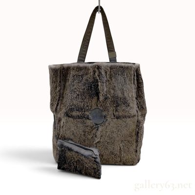 Sale Photo Thumbnail #155: Chanel Rabbit Fur and Suede Tote Bag with Matching Pouch