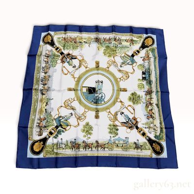Sale Photo Thumbnail #246: Hermes Grands Attelages Silk Scarf by Philippe Ledoux