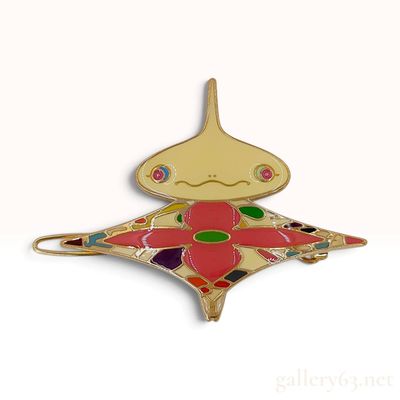 Sale Photo Thumbnail #585: Louis Vuitton Takashi Murakami Multicolor Enamel Chibi-Kikunosuke Hair Barrette