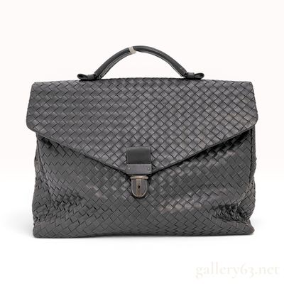 Sale Photo Thumbnail #203: Bottega Veneta Intrecciato Woven Leather Briefcase