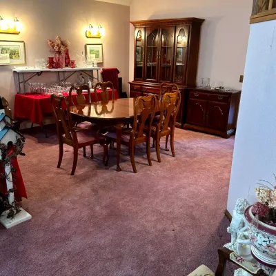 Sale Photo Thumbnail #89: HUTCH, DINING SET AND BUFFET AVAILABLE FOR PURCHASE PRIOR TO THE SALE-Furniture pieces available for early purchase and may sell before the estate sale begins. Please contact us if interested.