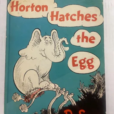 Sale Photo Thumbnail #20: Vintage hardcover copy of "Horton Hatches the Egg" by Dr. Seuss