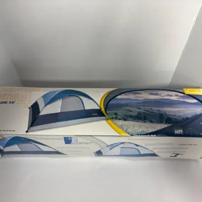Sale Photo Thumbnail #28: Adventure Dome 4-person dome tent, new in its original retail box.