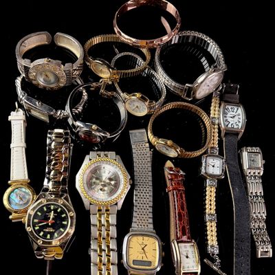 Sale Photo Thumbnail #196: An Assortment of Vintage and Contemporary Wristwatches Including Lorus, Timex, and Brighton Brands