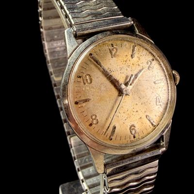 Sale Photo Thumbnail #180: Vintage Bulova Manual Wind Stainless Steel Wristwatch