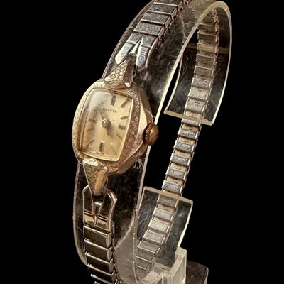 Sale Photo Thumbnail #126: Bulova Ladies 17 Jewel Mechanical Cocktail Watch with Expansion Bracelet