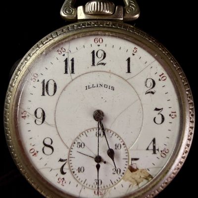 Sale Photo Thumbnail #154: Illinois Size 16s Open Face 15 Jewel Pocket Watch
