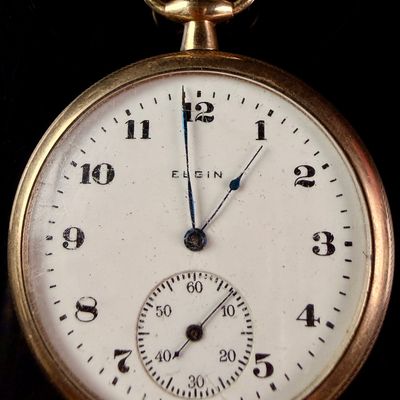 Sale Photo Thumbnail #30: Elgin National Watch Co. Size 0s Gold Filled Open Face Pocket Watch