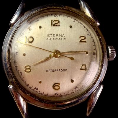 Sale Photo Thumbnail #168: Eterna Automatic Stainless Steel Bumper Movement Wristwatch