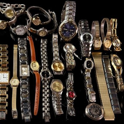 Sale Photo Thumbnail #181: An Assortment of Vintage and Contemporary Wristwatches Featuring Armitron Timex and Gruen
