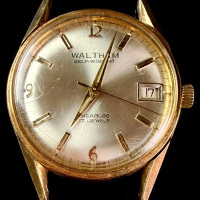 Sale Photo Thumbnail #132: Waltham Swiss Self-Winding Calendar Wristwatch Head