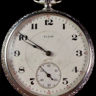 Sale Photo Thumbnail #5: Elgin National Watch Co. Strand Grade 17 Jewel Open Face Pocket Watch
