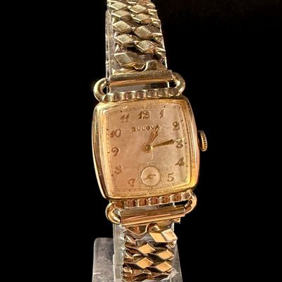 Sale Photo Thumbnail #188: Bulova 10K Rolled Gold Plate Director Wristwatch 1952
