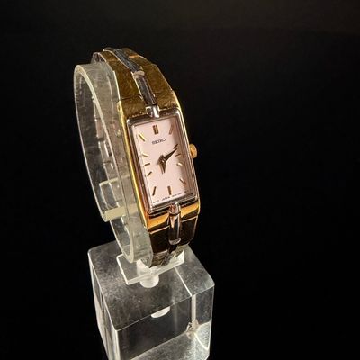 Sale Photo Thumbnail #36: Seiko Ladies Two-Tone Stainless Steel Rectangular Bracelet Watch