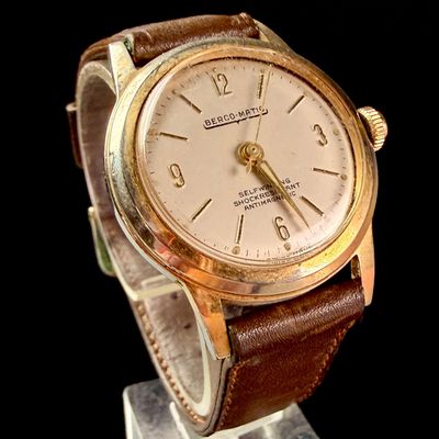 Sale Photo Thumbnail #167: Vintage Bercona Berco-matic Gold-Tone Ladies Automatic Wristwatch