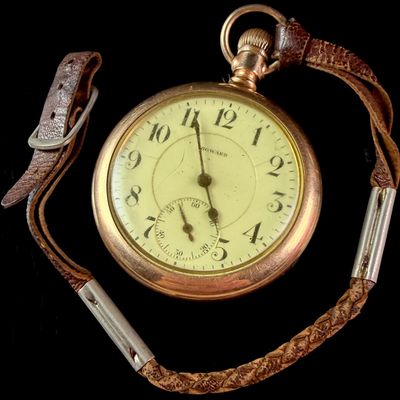 Sale Photo Thumbnail #16: E. Howard Watch Co. 19 Jewel Gold Filled Open Face Pocket Watch