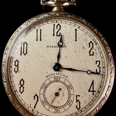 Sale Photo Thumbnail #201: New York Standard Watch Company Open Face 7 Jewel Pocket Watch