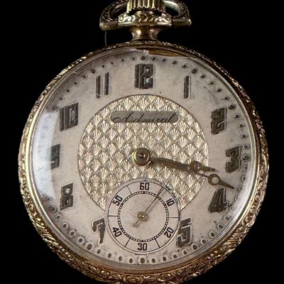 Sale Photo Thumbnail #3: Admiral Swiss Manual Wind Open Face Pocket Watch