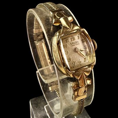 Sale Photo Thumbnail #43: Gruen Veri-Thin Ladies 10K Gold Filled Mechanical Wristwatch