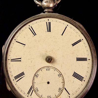 Sale Photo Thumbnail #189: Isaac Burton Ulverstone Sterling Silver Pair Cased Fusee Pocket Watch 1850