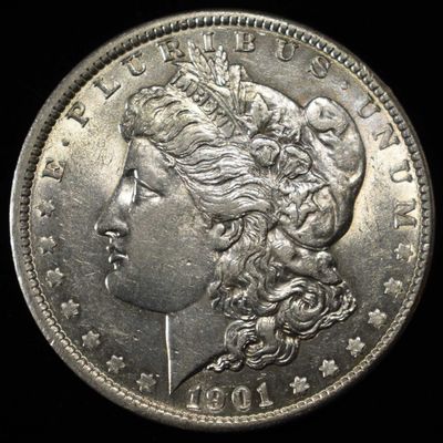 1901 MORGAN DOLLAR CH AU