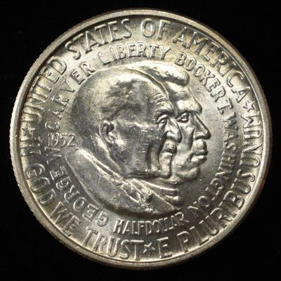 1952-D WASHINGTON/CARVER COMMEM HALF GEM BU