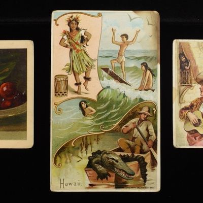 (3) VINTAGE ADVERTISEMENT CARDS