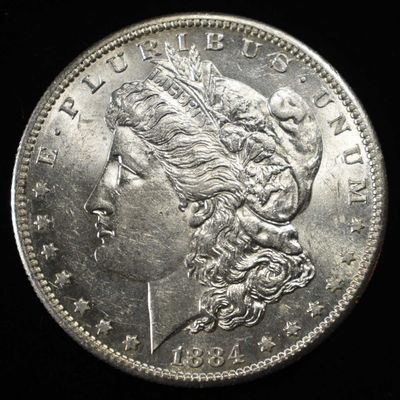 1884-S MORGAN DOLLAR AU/BU