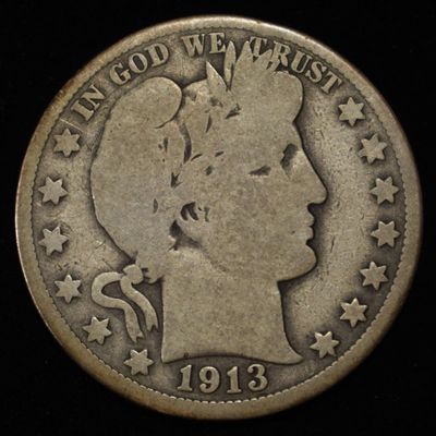 1913 BARBER HALF DOLLAR