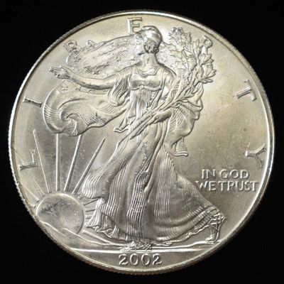 2002 AMERICAN SILVER EAGLE