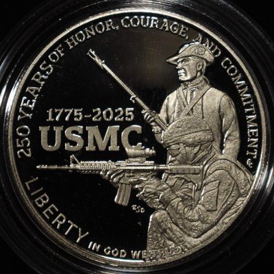2025-S 50C USMC 250TH ANNIVERSARY COMMEM PROOF