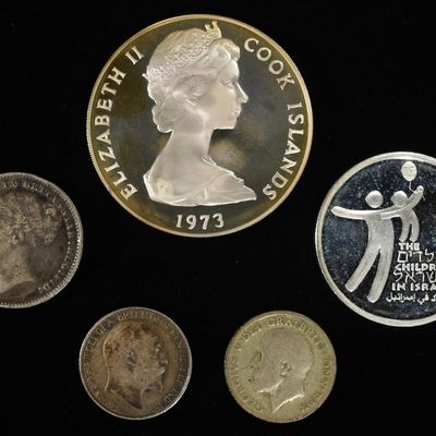 MIXED FOREIGN 50-92% SILVER COIN LOT ASW 1.49