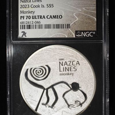 2023 COOK IS. NAZCA LINES MONKEY NGC PF-70 UCAM