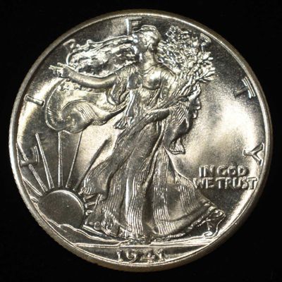1941 WALKING LIBERTY HALF DOLLAR GEM BU