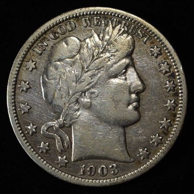 1903-S BARBER HALF DOLLAR XF