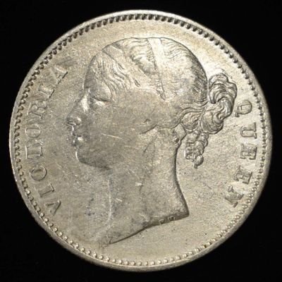 1840 1 RUPEE 91.7% SILVER