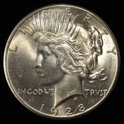 1928 PEACE DOLLAR CH BU