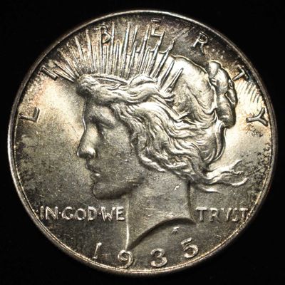 1935 PEACE DOLLAR CH BU