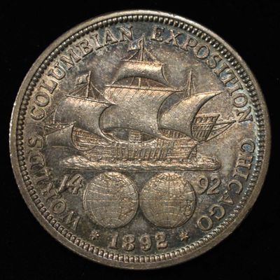 1892 COLUMBIAN COMMEM HALF DOLLAR CH BU COLOR